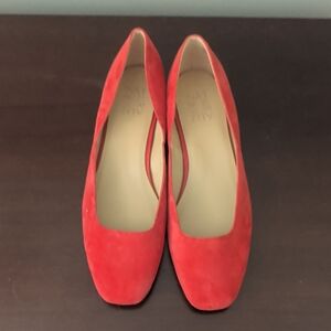 Naturalizer Red Suede Flats
